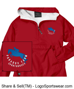 Charles River Adult Unisex Pullover - Red Design Zoom